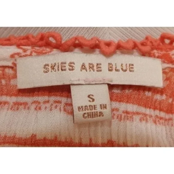 ✨️ Skies Are Blue Sleeveless Top Size Small‎ - - Picture 13 of 14